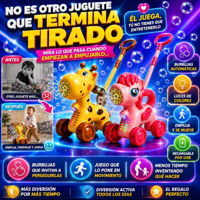 🫧 Caminador Burbujero™ | Diversión que los invita a moverse y seguir jugando
