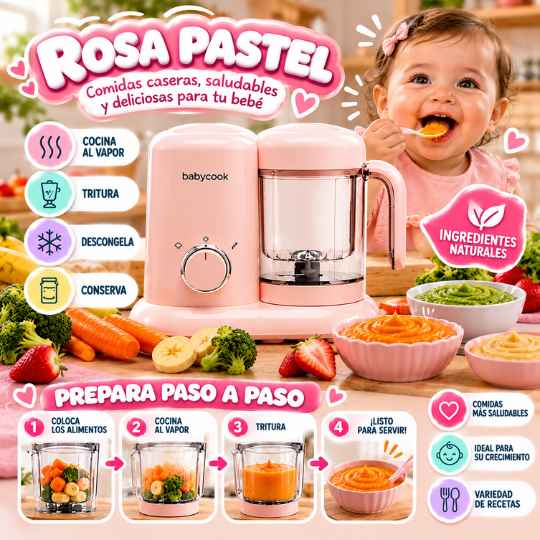 Procesador de Alimentos para Bebés 4 en 1 – Prepara sus papillas sin tanto enredo 🥣