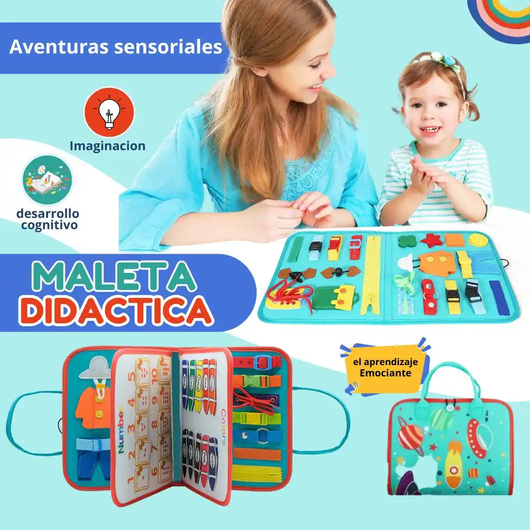 🌈MALETA DIDACTICA AVENTURA SENSORIAL🧠