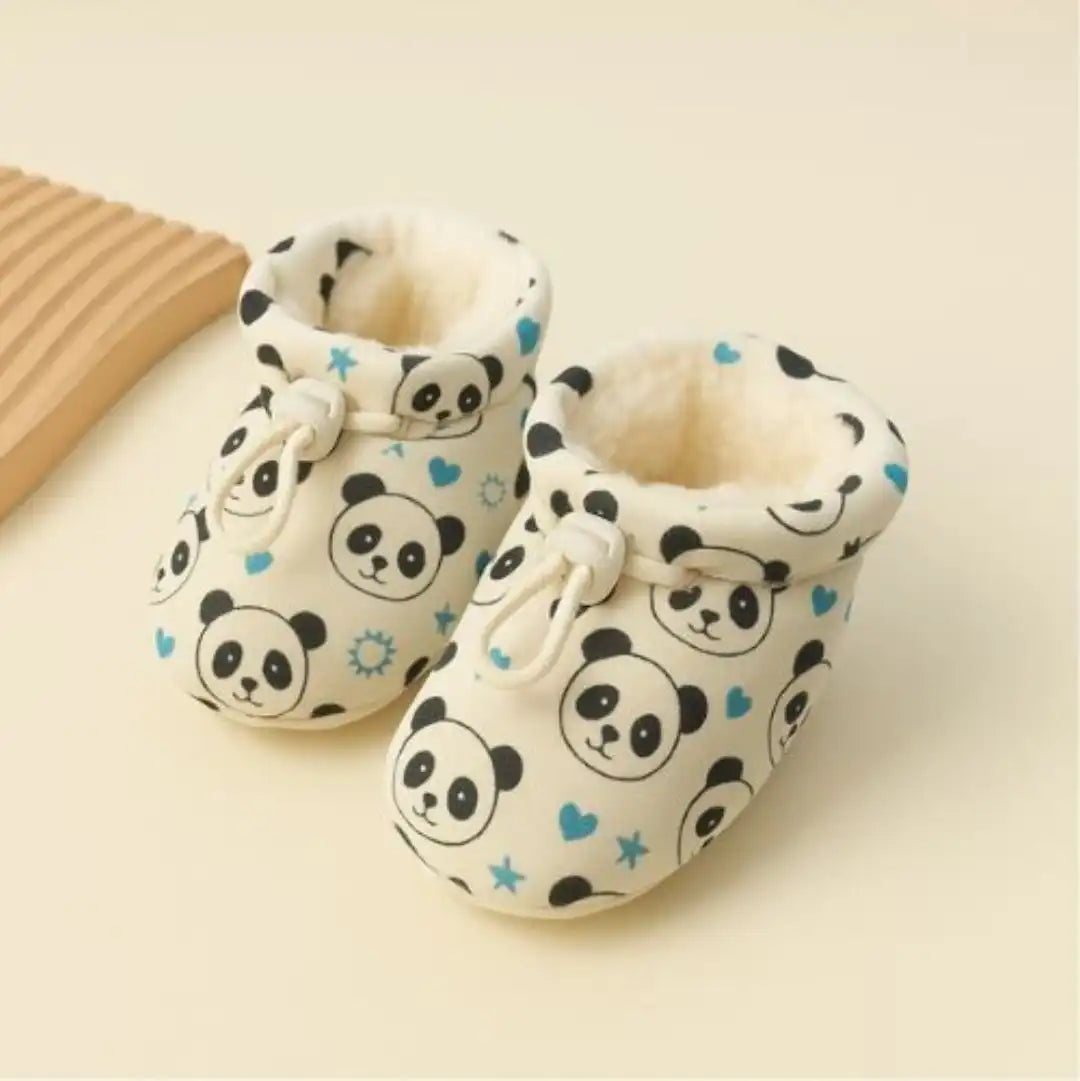 Botas de piel cálidas para bebé