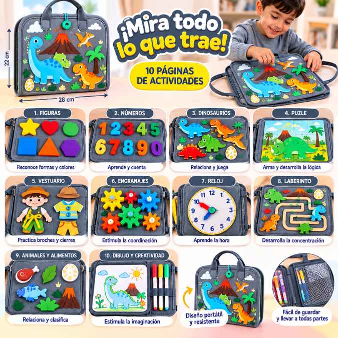 Maletín Didáctico Montessori – Aprende Jugando y Desarrolla su Motricidad Fina