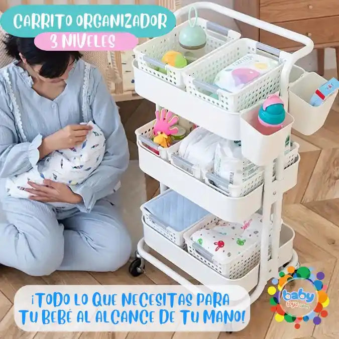 CARRITO ORGANIZADOR PARA BEBE👶100%metalico