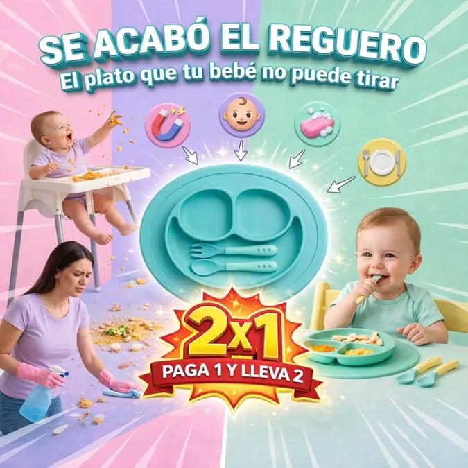 platos antideslizantes Haz de cada comida un momento seguro, práctico y sin desorden.