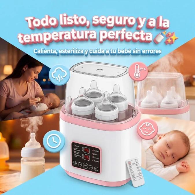 WarmMilk Digital™ – El calentador inteligente que deja el tetero a la temperatura PERFECTA en minutos.
