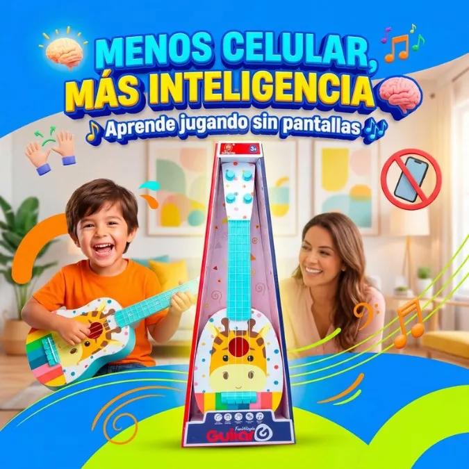 Guitarra Ukelele Para niños con 4 cuerdas ajustables
