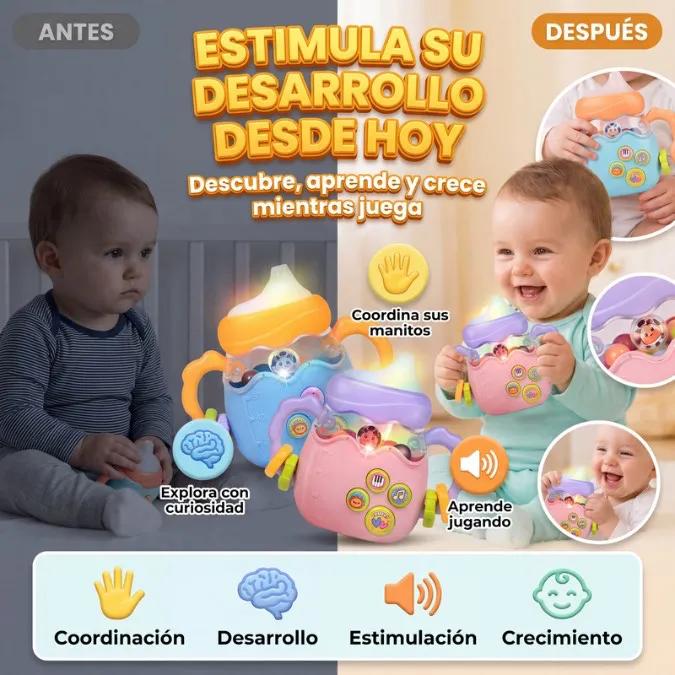 Biberón Rascaencias sonajero multifuncional