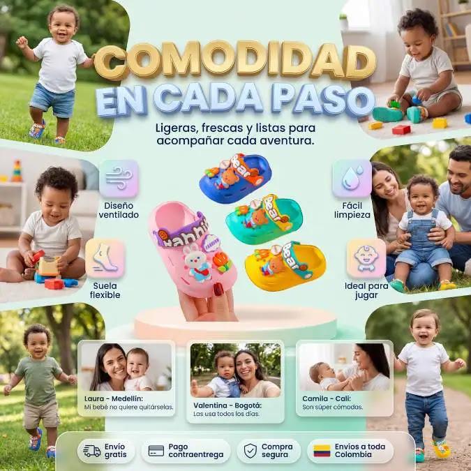 PatitasFlex™ 2X1 💛 Suaves, cómodos y ultra flexibles para acompañar cada aventura de tu bebé… ¡Compra 1 y recibe 2! 🔥