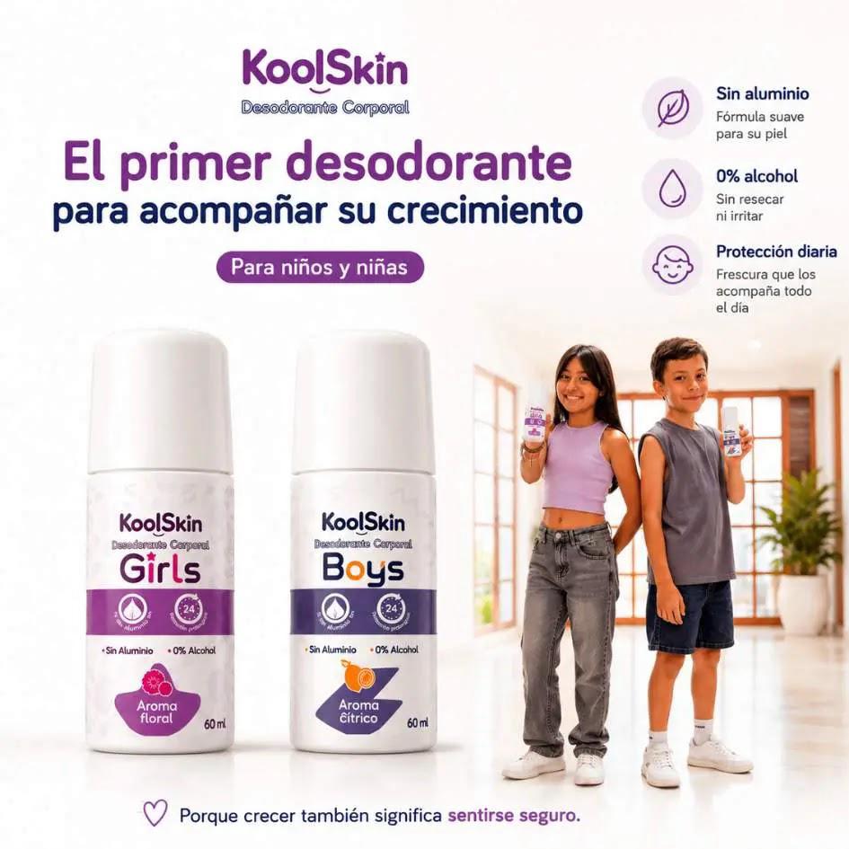 KOOLSKIN -El desodorante natural pensado para chicos que están creciendo