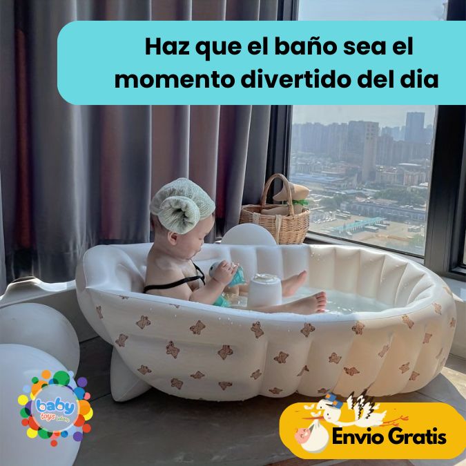 Bañera inflable para bebes - Mas Grande Mas Alta Mas Seguridad