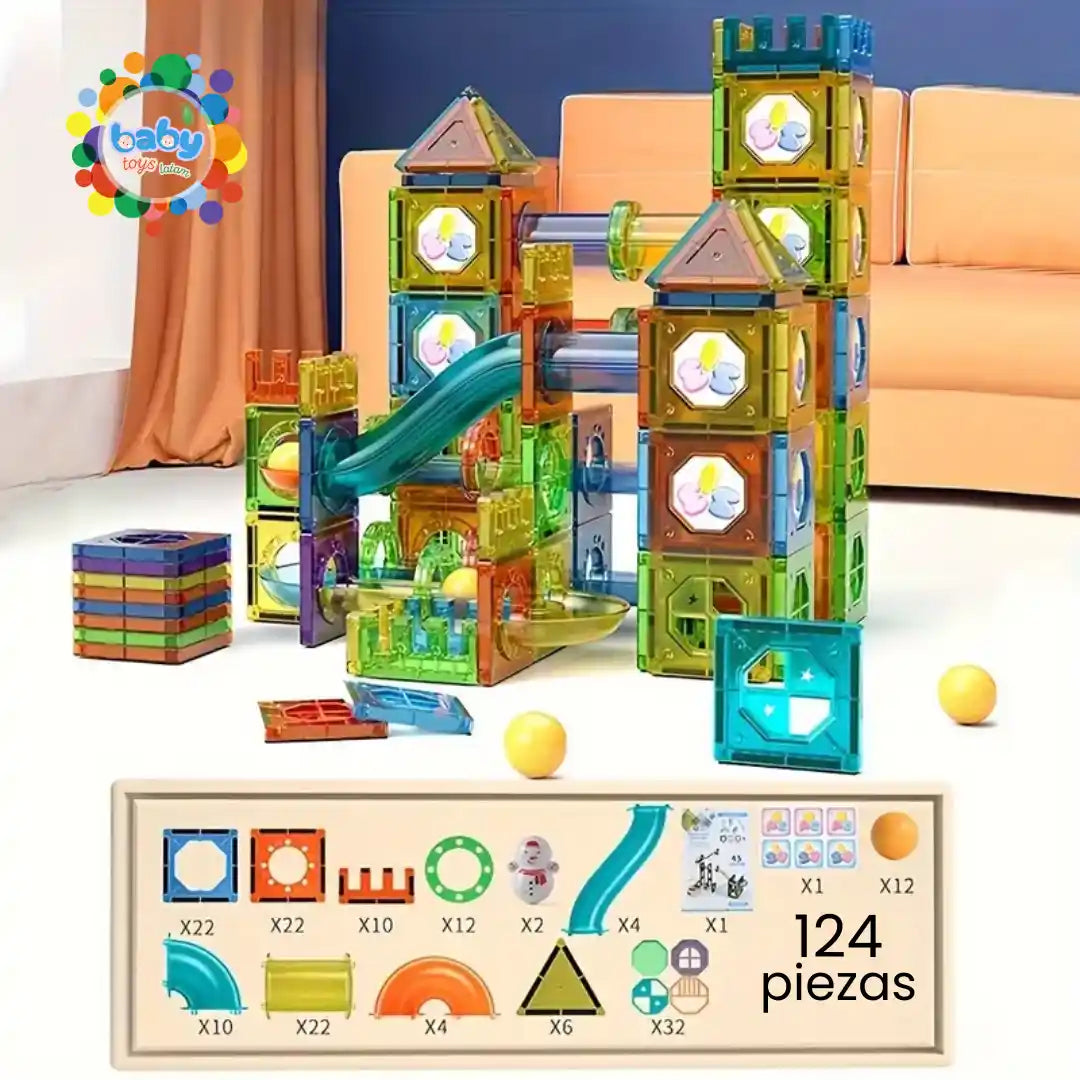 BLOQUES MAGNETICOS 🧒Un Juguete STEM que Crece con tu Hijo🧠