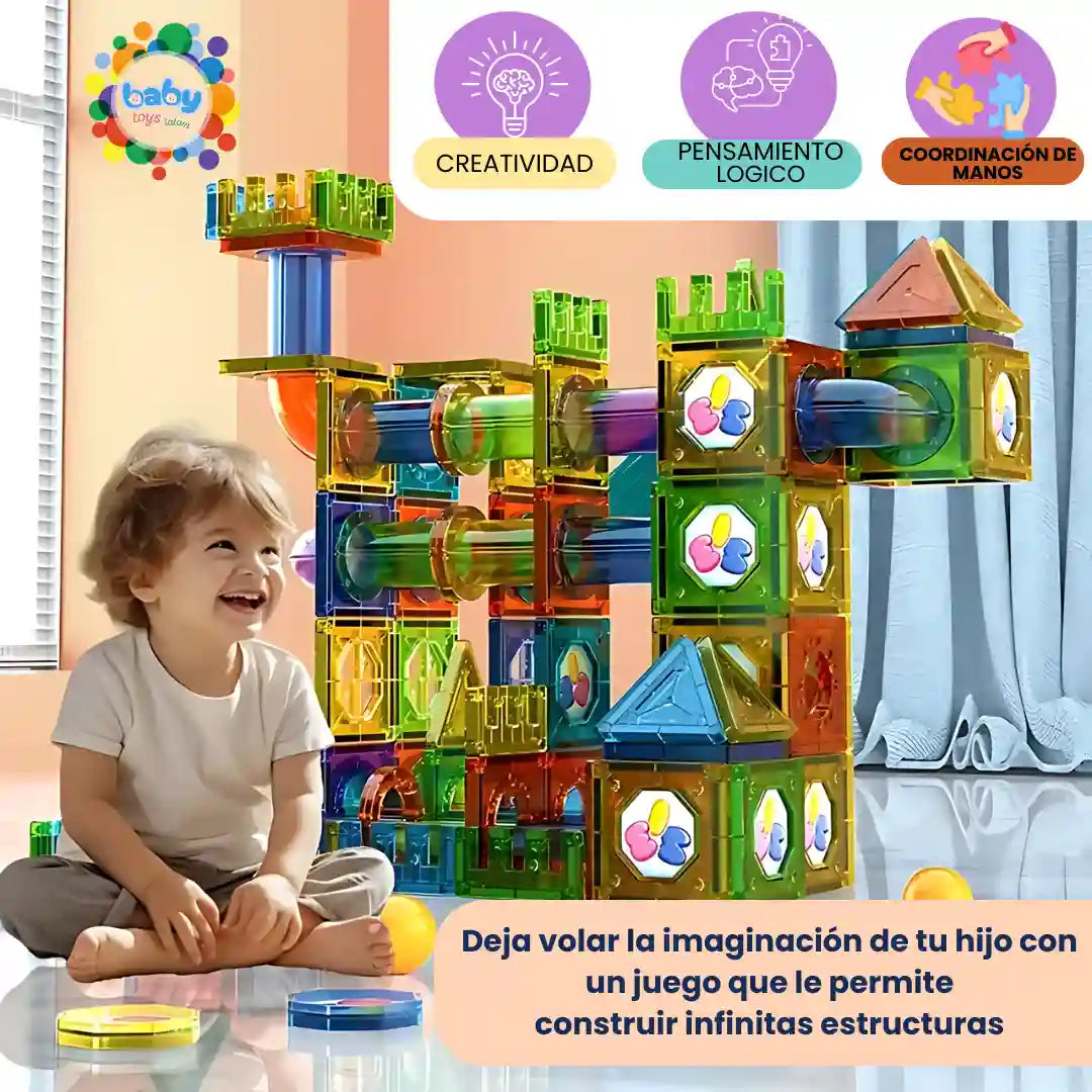 BLOQUES MAGNETICOS 🧒Un Juguete STEM que Crece con tu Hijo🧠