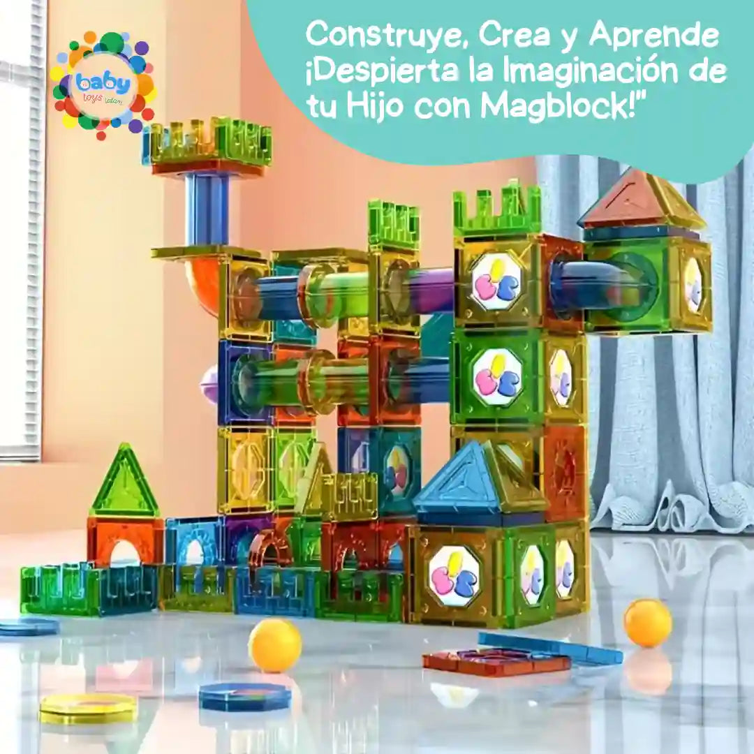 BLOQUES MAGNETICOS 🧒Un Juguete STEM que Crece con tu Hijo🧠