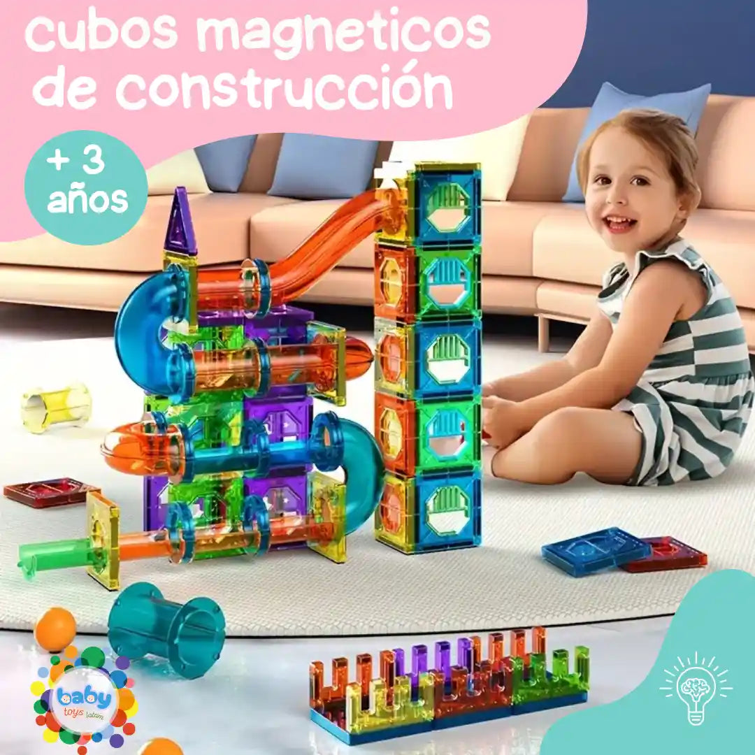 BLOQUES MAGNETICOS 🧒Un Juguete STEM que Crece con tu Hijo🧠