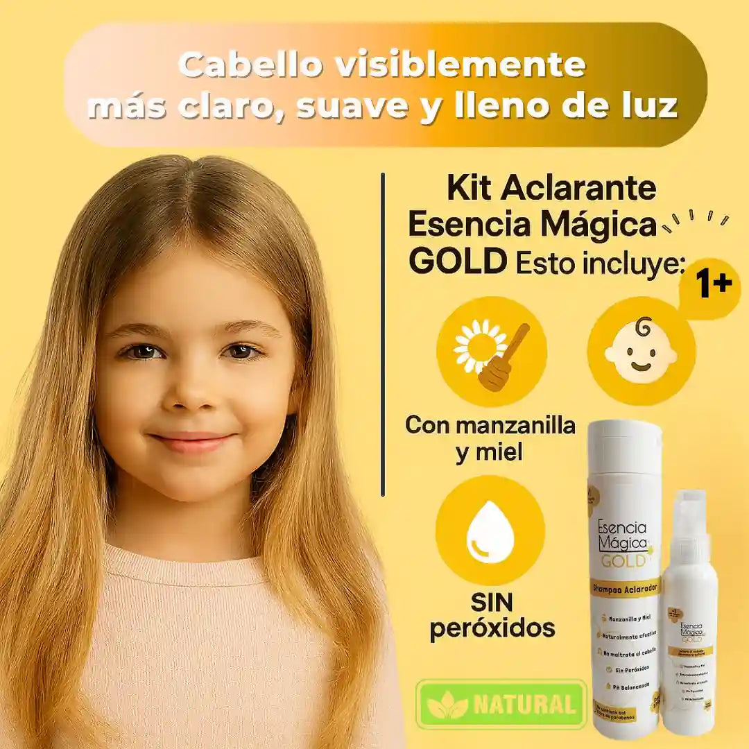 ✨KIT Gold Esencia Aclaradora Kids🌞