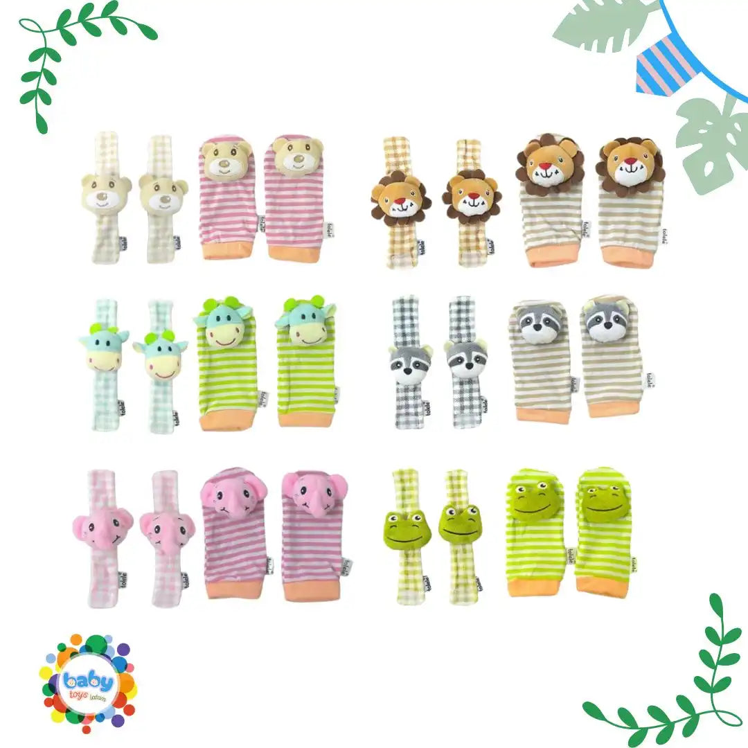 Juego de Medias Y Manillas Sonajeritos