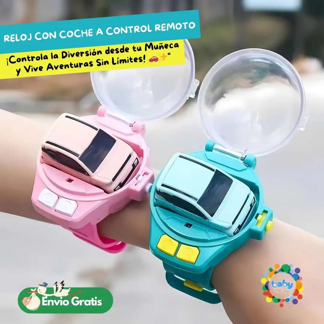 RELOJ CON COCHE A CONTROL REMOTO