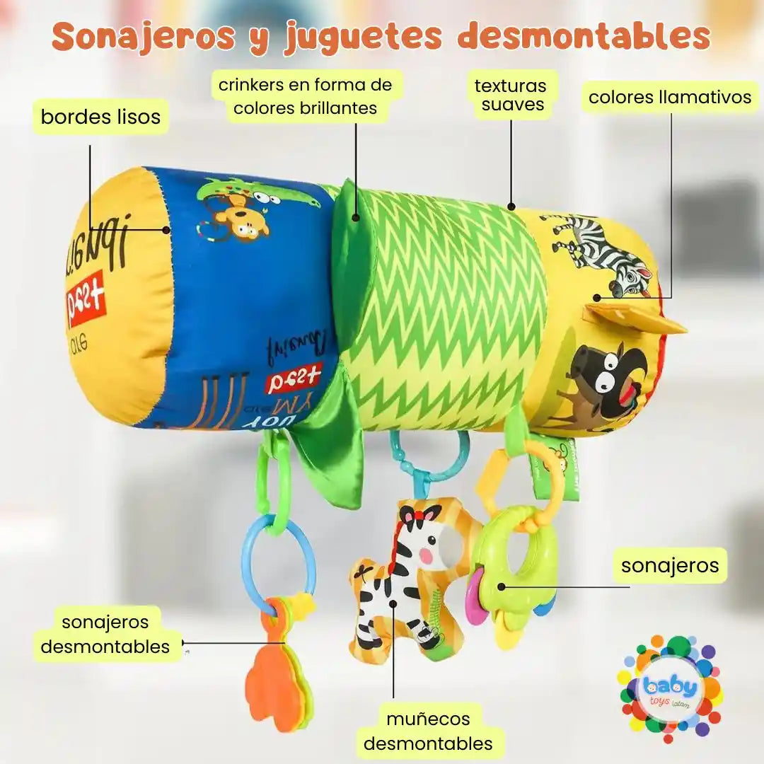 Baby-Roll de Felpa Fomenta su desarrollo desde el primer día