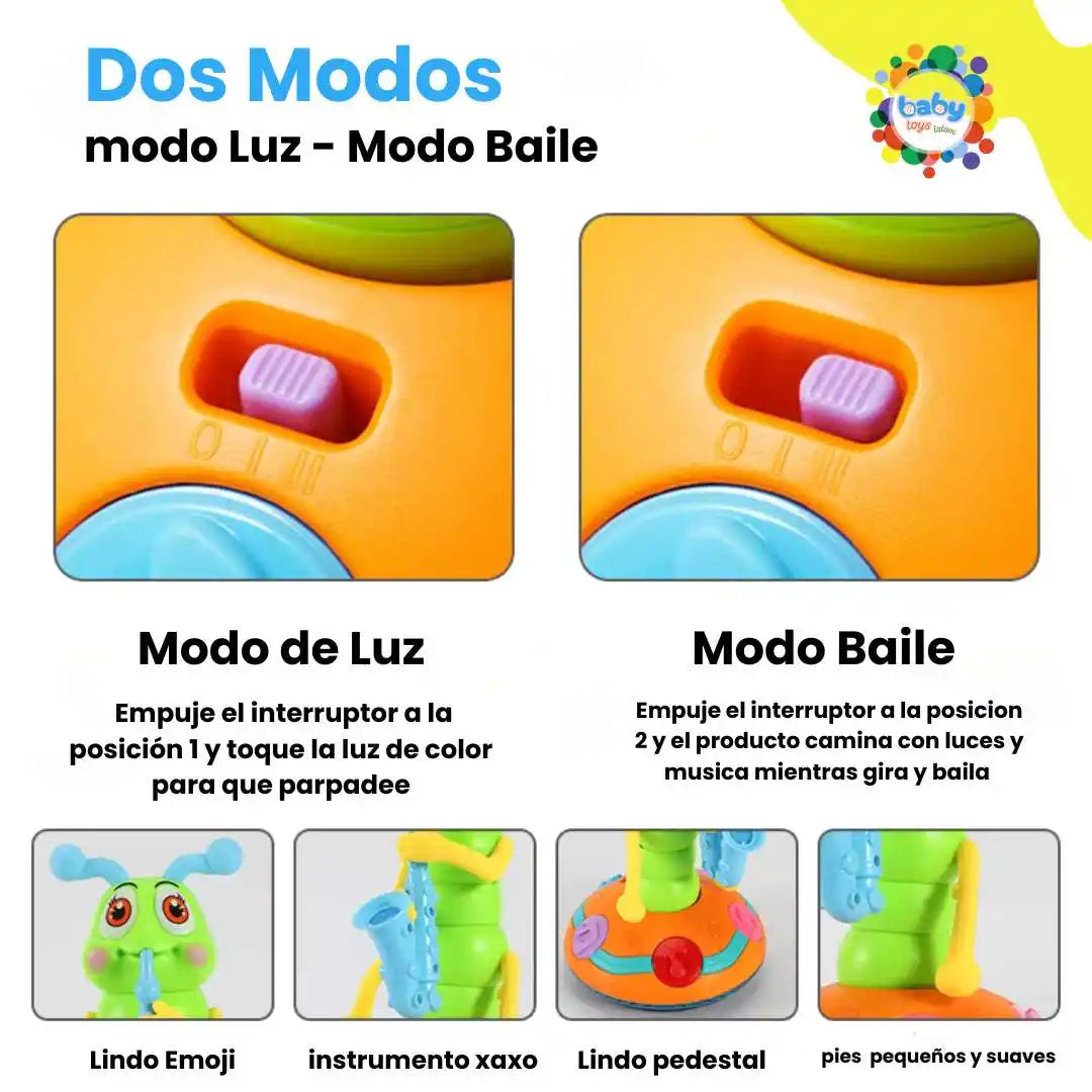 Oruguita Musical🐛🎶Estimula el desarrollo de tu hijo