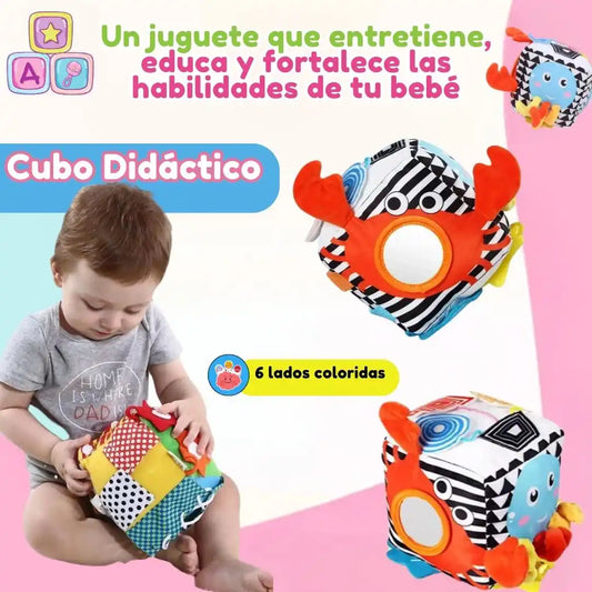 Cubo Didáctico De Dados De Tela Para Bebe