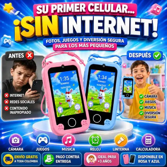 Mi Primer Celular™ Diversión sin Internet, tranquilidad para los padres