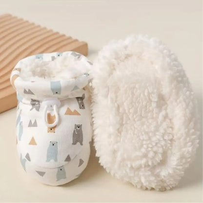 Botas de piel cálidas para bebé