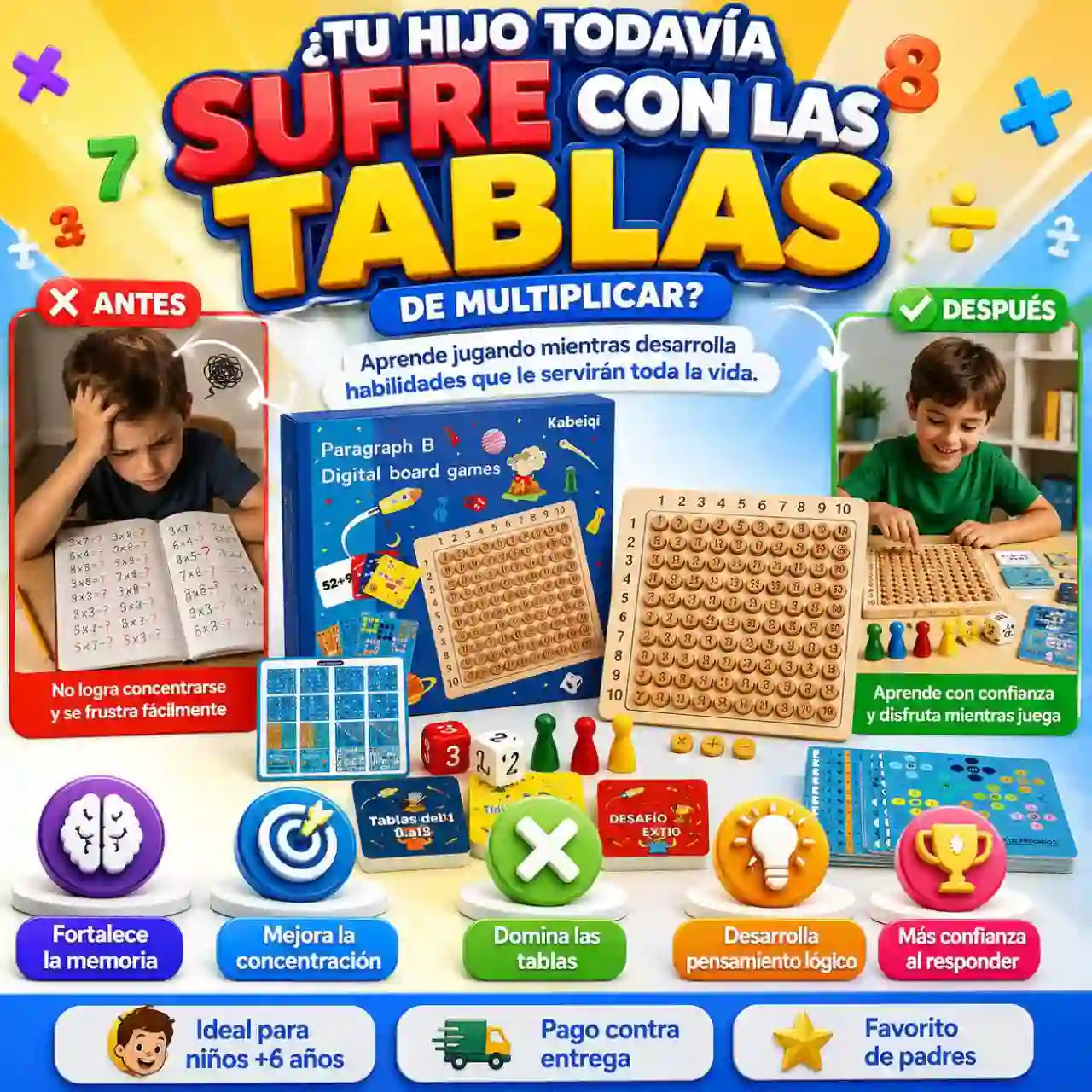 Juego Educativo para Dominar las Tablas 🧠 Fortalece la memoria
