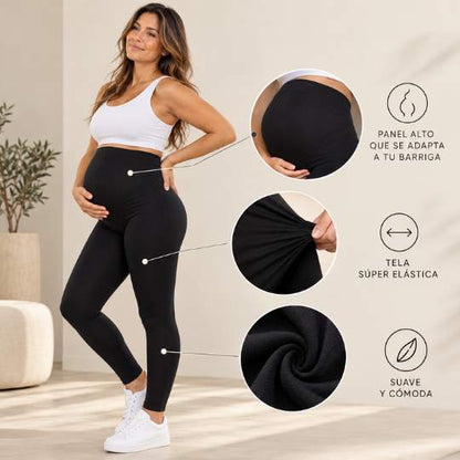 Legging Materno Talle Alto – Soporte Abdominal y Comodidad Durante el Embarazo