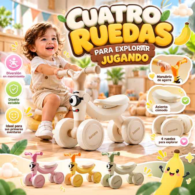 BaniGo Banana™ | Su Primer Carrito para Grandes Aventuras