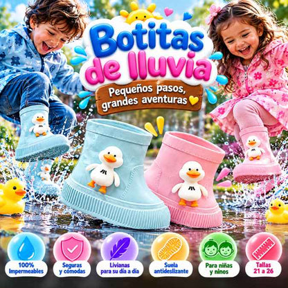 Botitas de Lluvia Patito™ – Pequeños Pies Protegidos, Grandes Aventuras