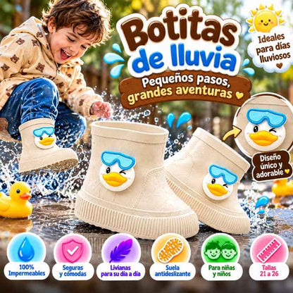 Botitas de Lluvia Patito™ – Pequeños Pies Protegidos, Grandes Aventuras
