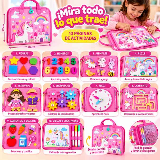 Maletín Didáctico Montessori – Aprende Jugando y Desarrolla su Motricidad Fina