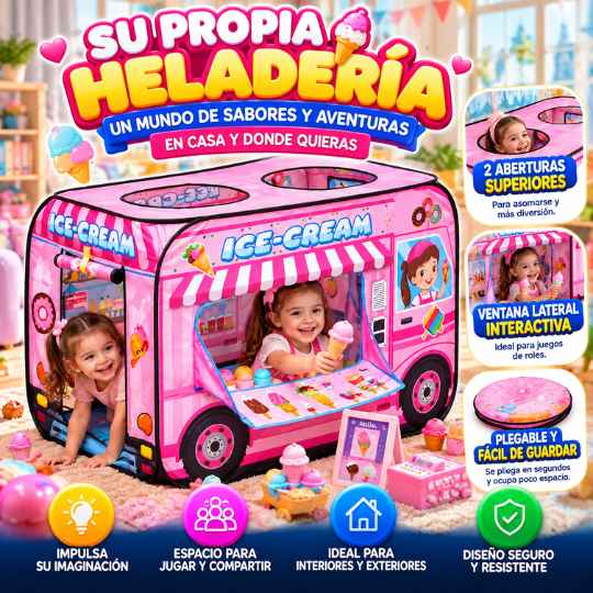 Carpa de Juegos Plegable Diseño Carros – Convierte Cada Día en una Nueva Aventura 🚒🚌✨