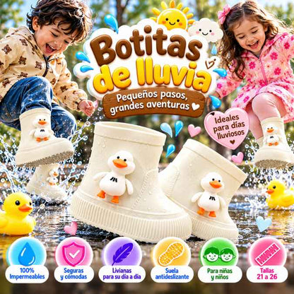 Botitas de Lluvia Patito™ – Pequeños Pies Protegidos, Grandes Aventuras