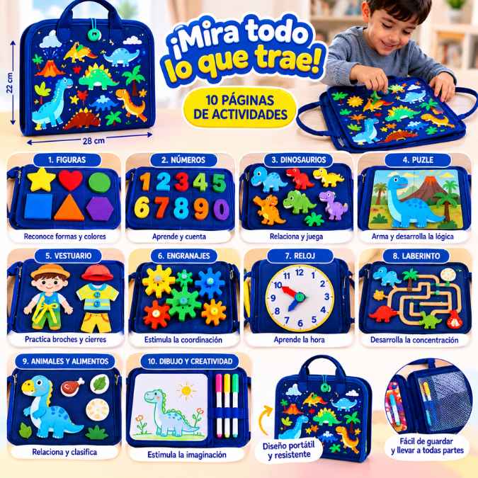 Maletín Didáctico Montessori – Aprende Jugando y Desarrolla su Motricidad Fina
