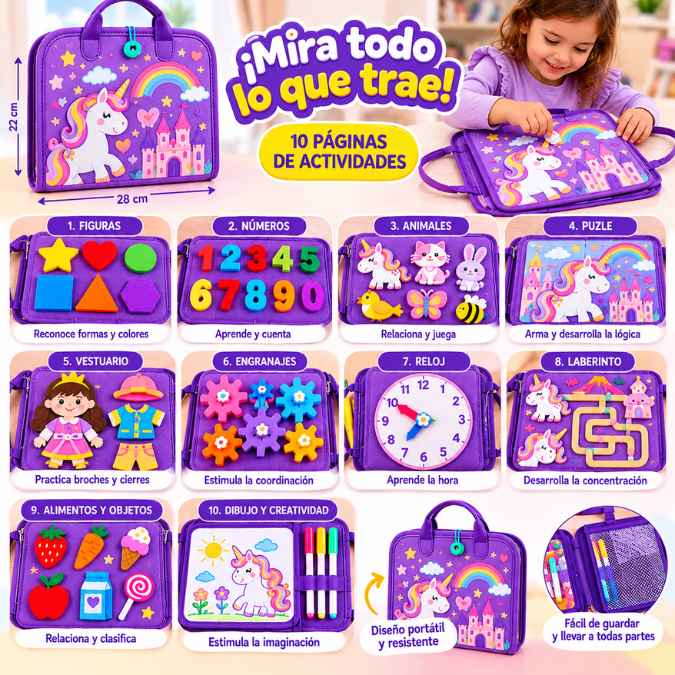 Maletín Didáctico Montessori – Aprende Jugando y Desarrolla su Motricidad Fina