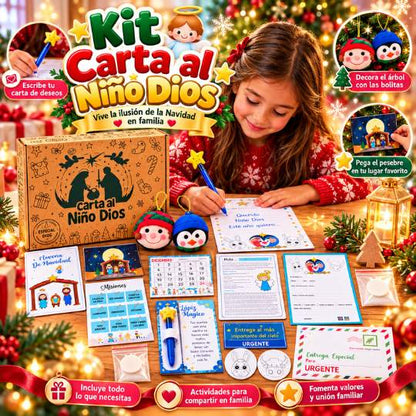 Kit Carta al Niño Dios 🎄 | Vive la ilusión de Navidad en familia