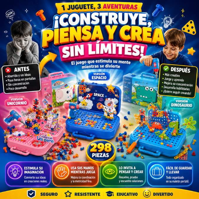 Kit de Construcción Creativa™– Juega, Piensa y Crea Mientras se Divierte 🧠🧩