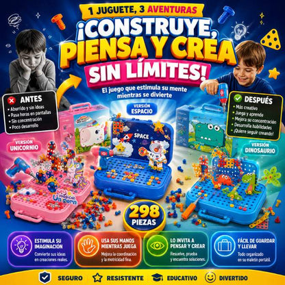 Kit de Construcción Creativa™– Juega, Piensa y Crea Mientras se Divierte 🧠🧩
