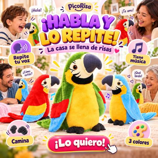 Loro Interactivo PicoRisa™ – Convierte Cada Palabra en Diversión