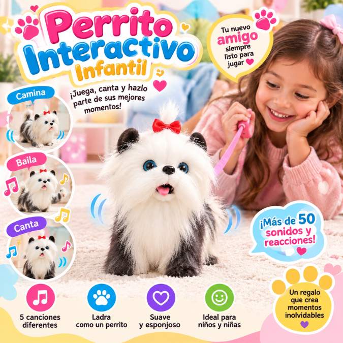 PerriGo™ – El Compañero Interactivo que Camina, Baila y Canta
