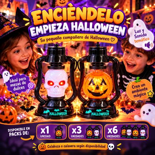 LumiBoo™ Farol Halloween – Convierte cualquier rincón en una experiencia de Halloween