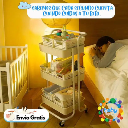 CARRITO ORGANIZADOR PARA BEBE👶100%metalico