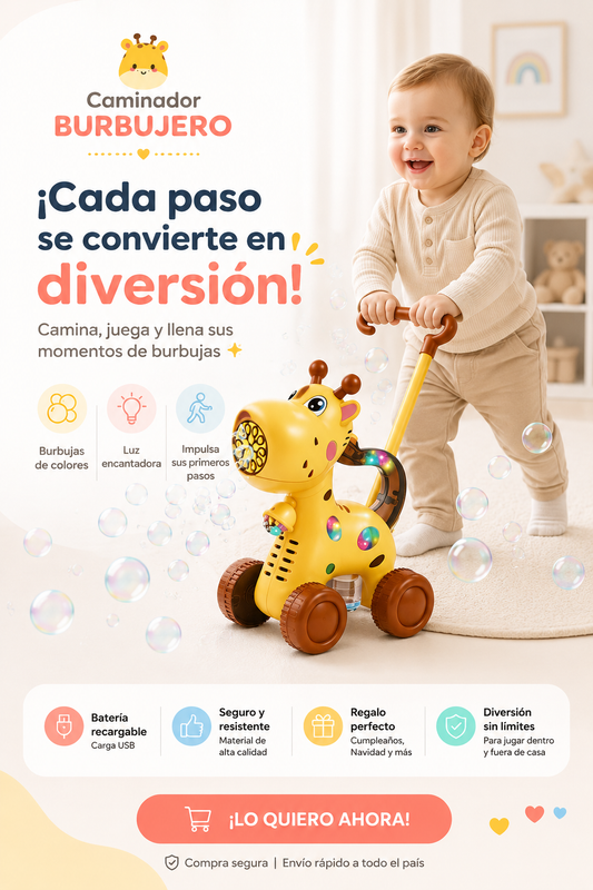 🫧 Caminador Burbujero™ | Diversión que los invita a moverse