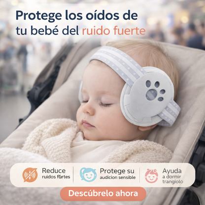 SleepBaby Protect™ Reduce el ruido fuerte y brinda a tu bebé un descanso cómodo y seguro donde sea.  🔥 40% OFF por lanzamiento