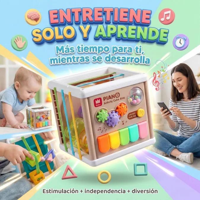 SENSORYCUBE PRO® 🧠 Estimulación completa: sonido, color y movimiento en un solo juego