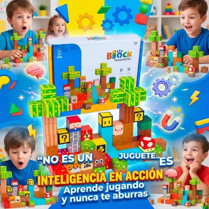 Set Cubos Magneticos Mario Bros 75pz