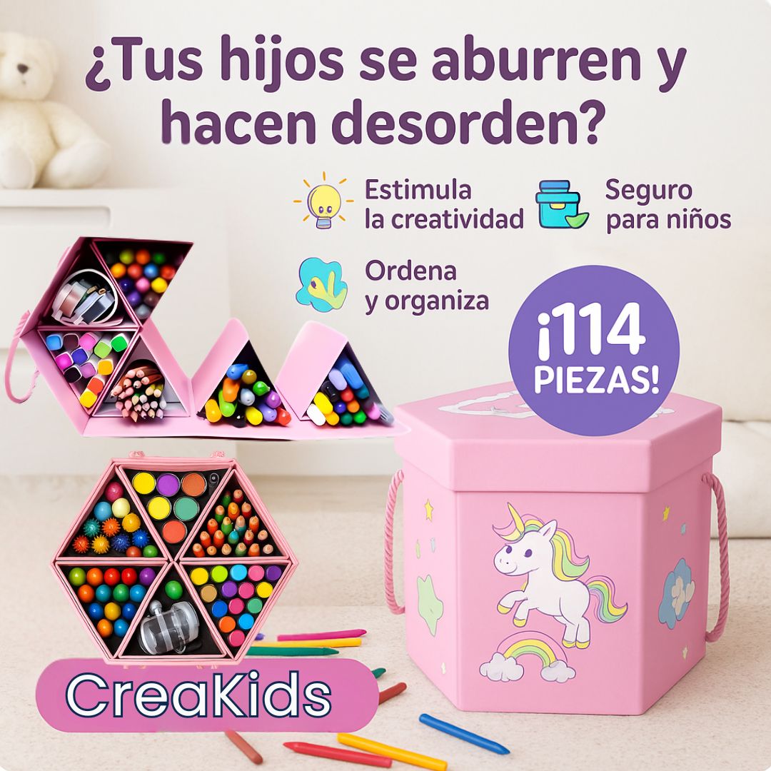 CreaKids 114  piezas para pintar, soñar y aprender jugando.