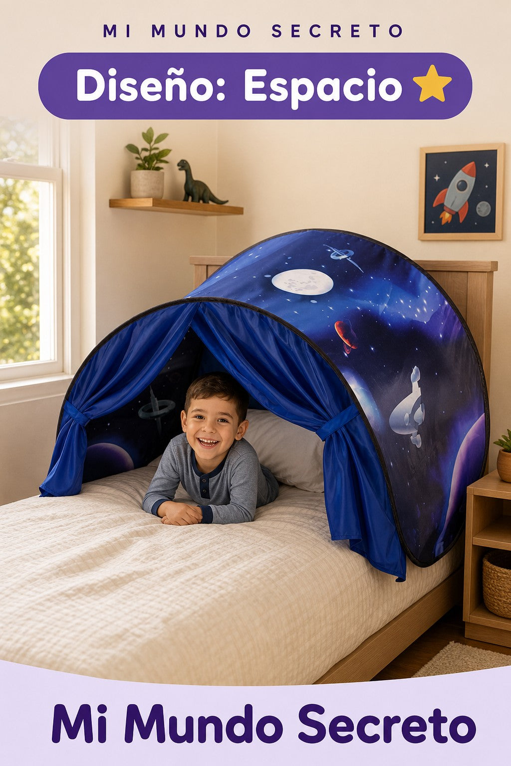Carpa de cama Mi Mundo Secreto diseño Espacio