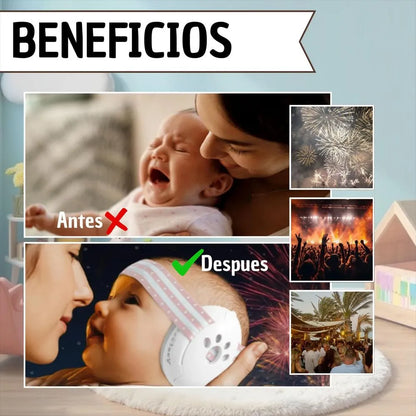 SleepBaby Protect™ Reduce el ruido fuerte y brinda a tu bebé un descanso cómodo y seguro donde sea.  🔥 40% OFF por lanzamiento